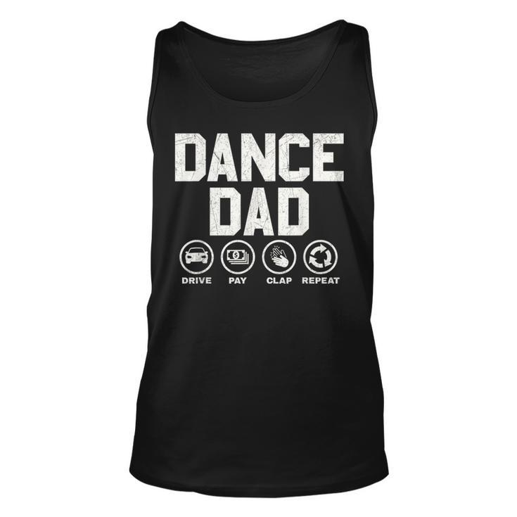 Funny Dance Dad  Proud Dancer Dancing Father Men   Unisex Tank Top