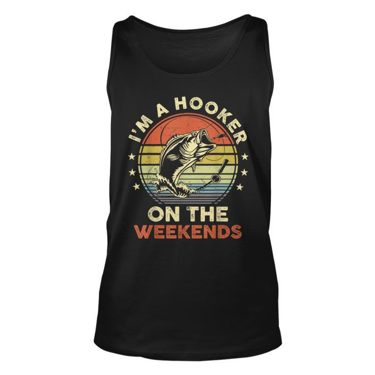 Fishing I'm A Hooker On The Weekends Bass Fish Men's T-shirt Back Print -  Monsterry DE