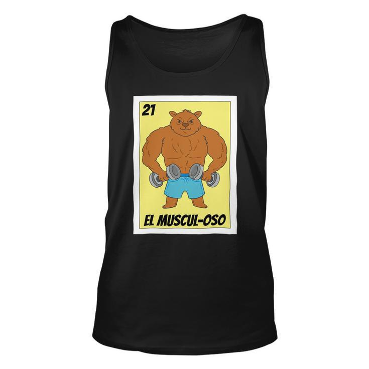 Funny Fitness Mexican Design El Musculoso _1 Unisex Tank Top