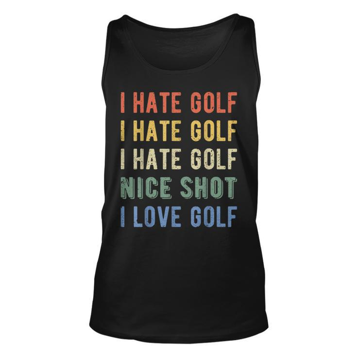 Golfer I Hate Golf Tank Top