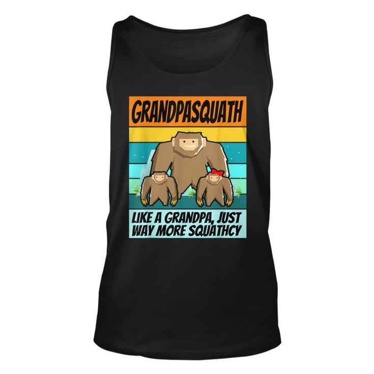 Funny Grandpa  Squatch Grandpasquatch  Squatchy  Unisex Tank Top