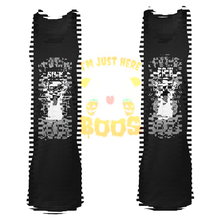 Halloween Ghost Costume I'm Just Here For The Boos Tank Top