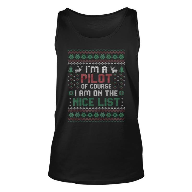 I'm A Pilot Ugly Christmas Sweaters Tank Top