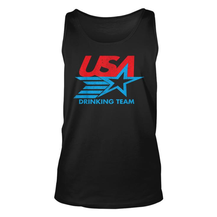 Funny Independence Day T Usa Drinking Team 4Th Of July Unisex Tank Top