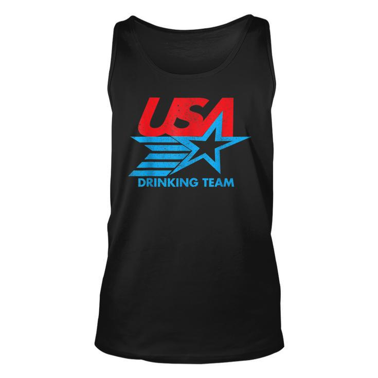 Funny Independence Day Usa Drinking Team 4Th Of July Unisex Tank Top