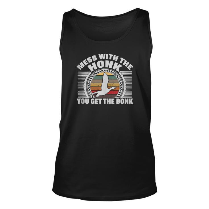 Funny Mean Goose Honk Quote  Unisex Tank Top