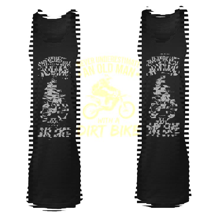 Funny Motocross Never Underestimate Unisex Tank Top