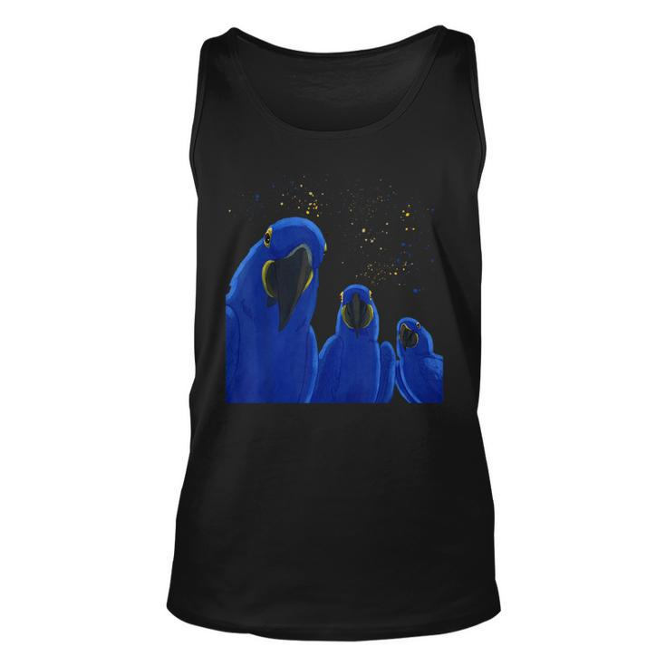 Funny Parrots Birds Hyacinth Macaw  Unisex Tank Top