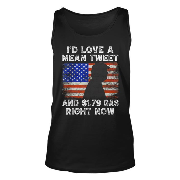 Funny Pro Trump Fathers Day Mean Tweets 2024 Gas Prices Unisex Tank Top