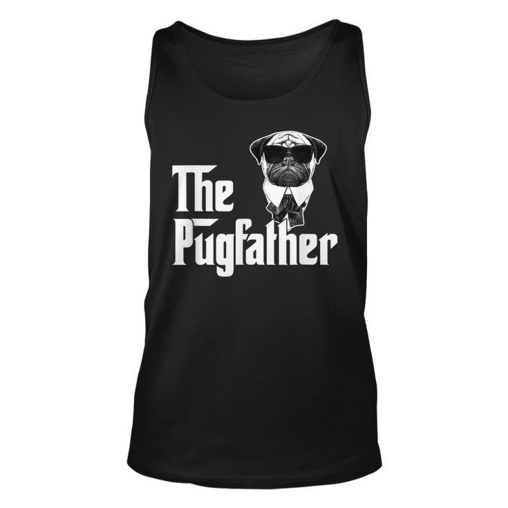 Funny Pug Owner The Pugfather Father Gift Dog Lovers Owner  Unisex Tank Top