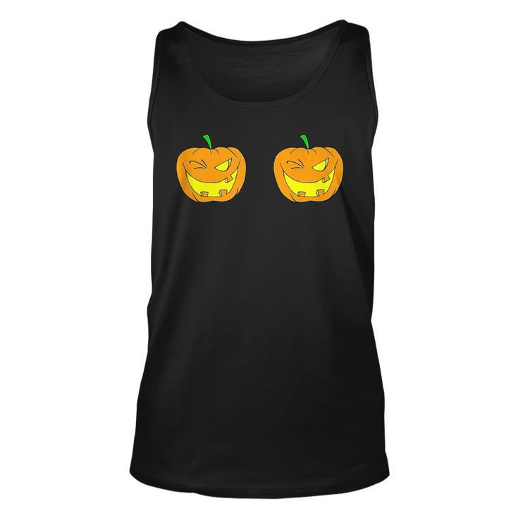 Funny Pumpkins Scary Costume Humor Veggy Ghosts Joke  Unisex Tank Top