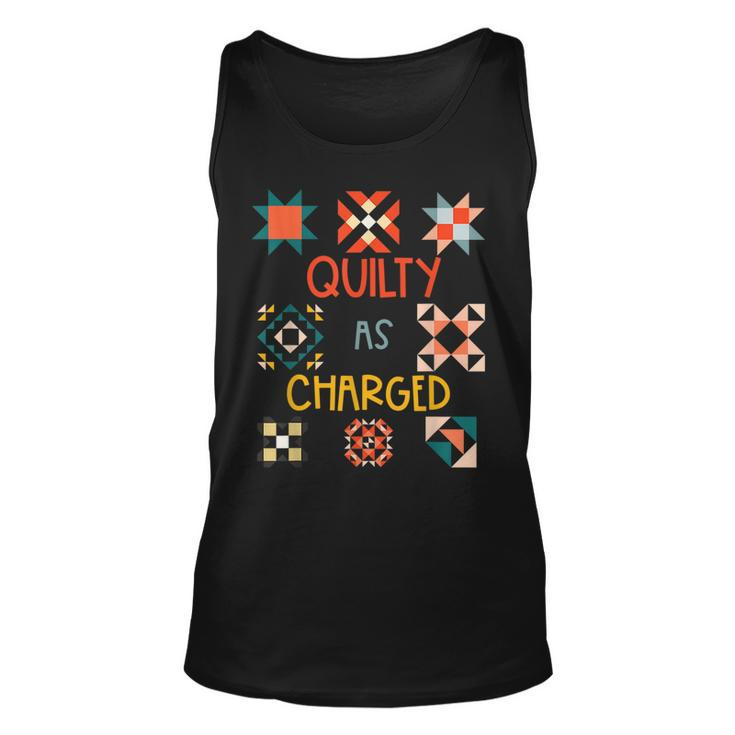 Funny Quilty As Charged  Unisex Tank Top