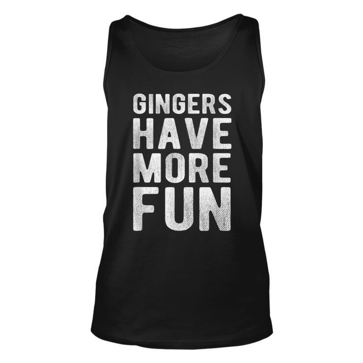 Funny Red Head Irish  Gingers Have More Fun St Patricks Gift For Women Unisex Tank Top - Thegiftio