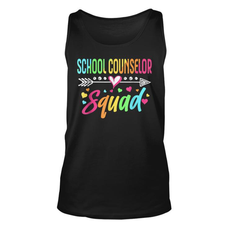 Funny School Counselor Squad Welcome Back To School Gift  Unisex Tank Top