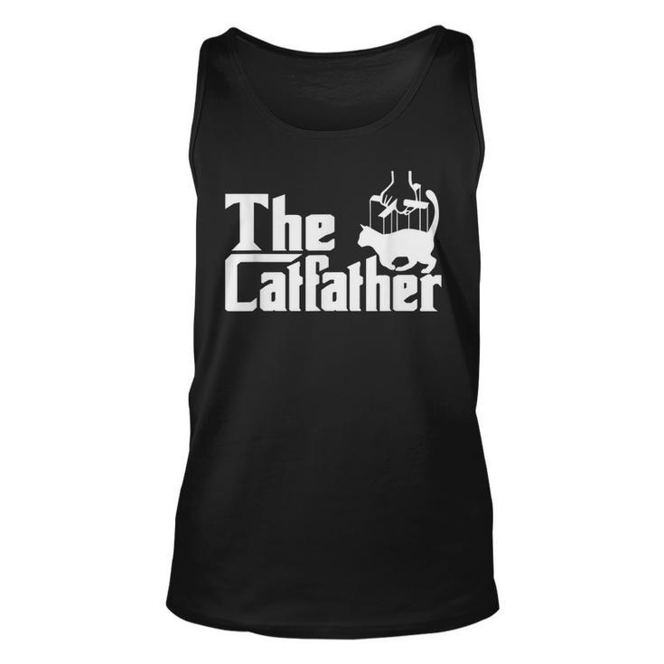 Funny The Catfather Kitten Dad Summer Gift For Pet Lovers Unisex Tank Top