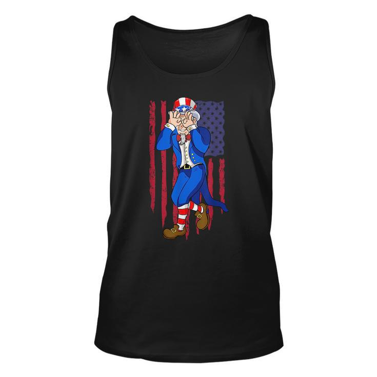 Funny Uncle Sam Dance 4Th Of July Independence Day Unisex Tank Top