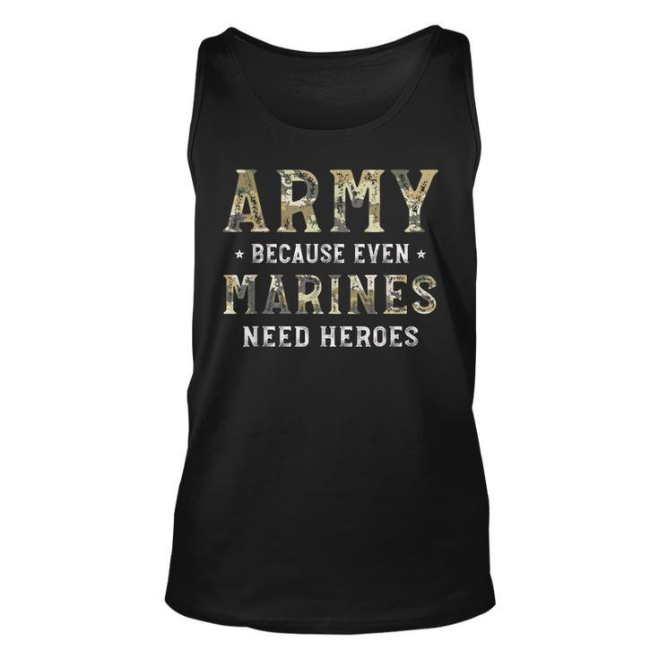 Funny Us Army Heroes Funny Gift Soldier Usa Military  Unisex Tank Top