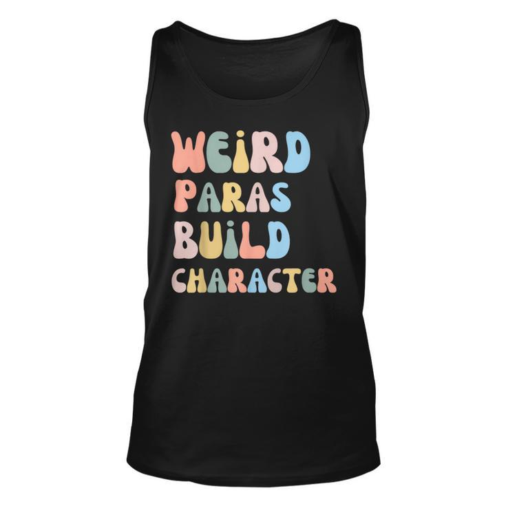Weird Paras Build Character Para Paraprofessional Tank Top