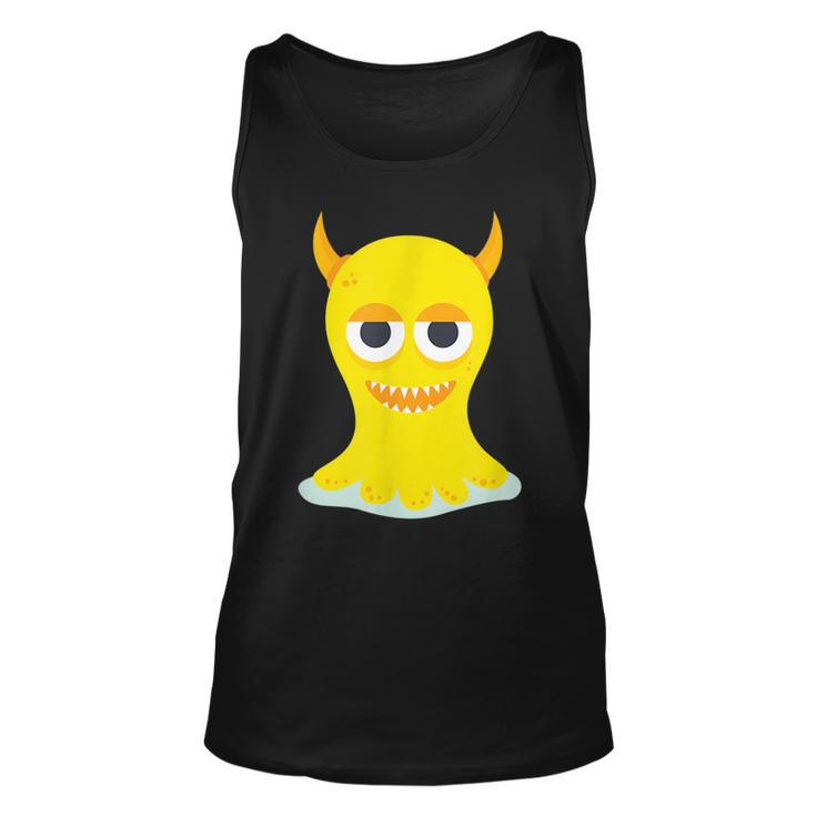 Funny  Yellow Scary Monster  Unisex Tank Top