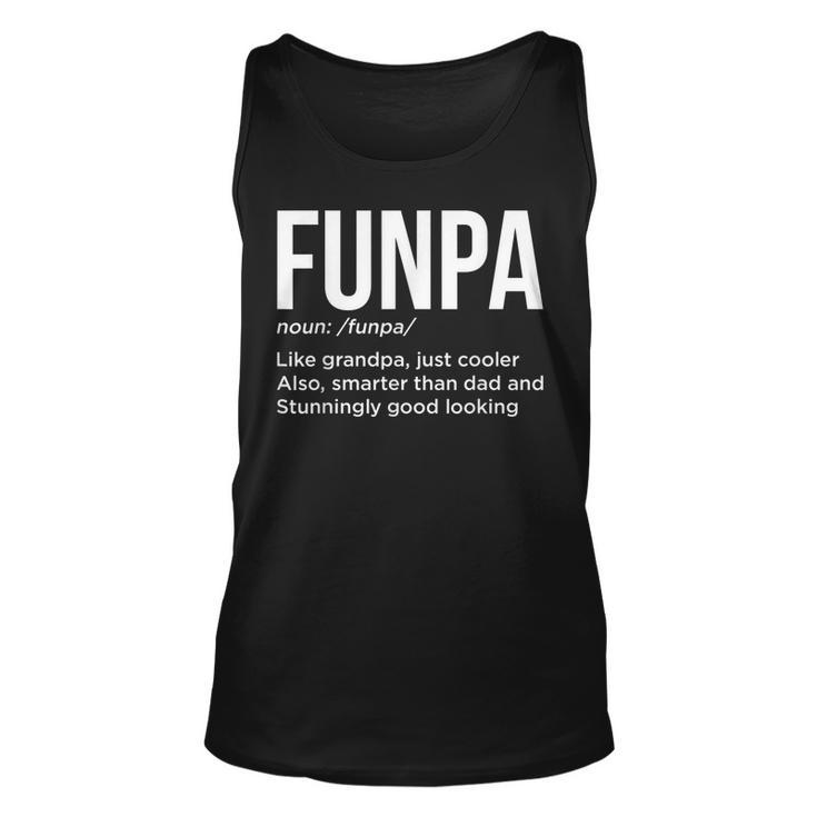 Funpa Noun Like Grandpa Cooler Smarter Than Dad Fathers Day Tank Top