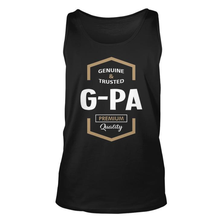 G Pa Grandpa Gift Genuine Trusted G Pa Quality Unisex Tank Top