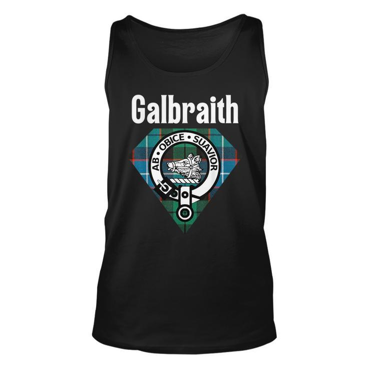 Galbraith Clan Scottish Name Coat Of Arms Tartan Unisex Tank Top