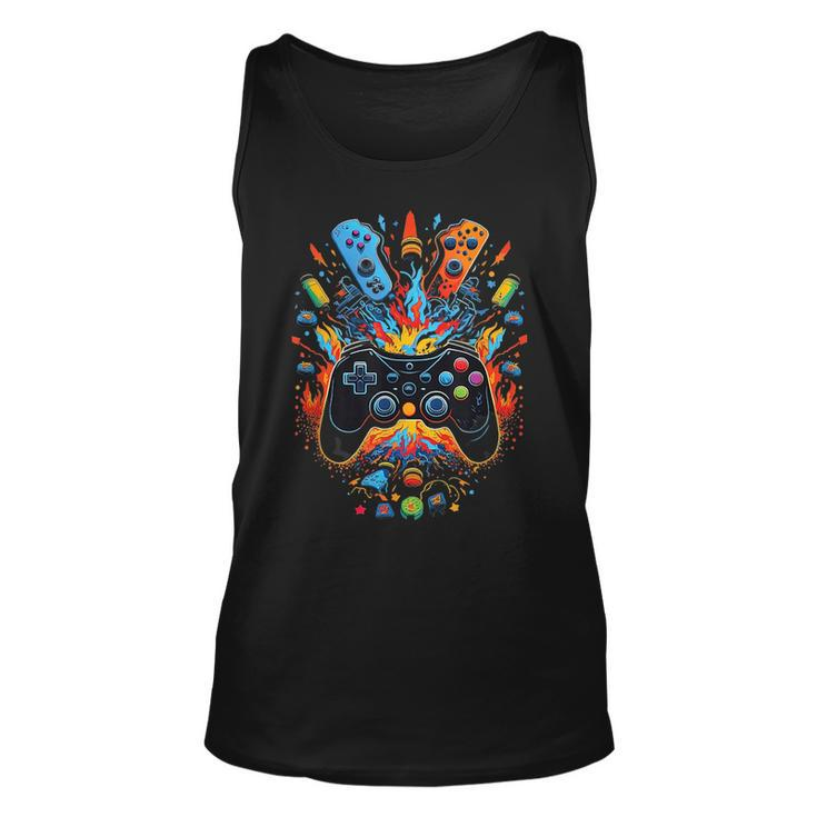 Gamer Aesthetic Graphic Gaming Video Games Boys Ns Kids  Unisex Tank Top