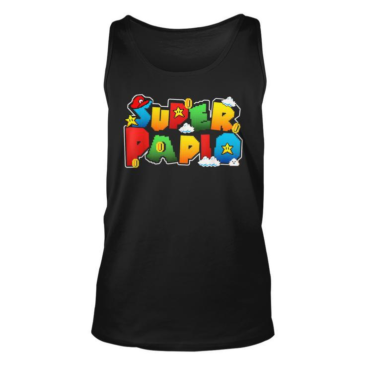 Gamer Super Papio Funny Father Day Gifts Gift For Papa  Unisex Tank Top