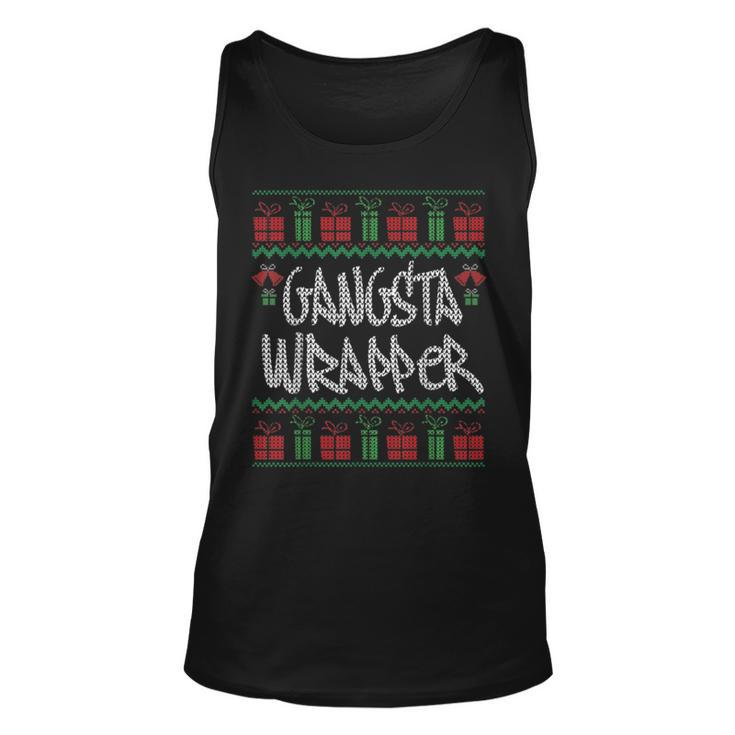 Gangsta Wrapper Ugly Christmas Sweaters Tank Top