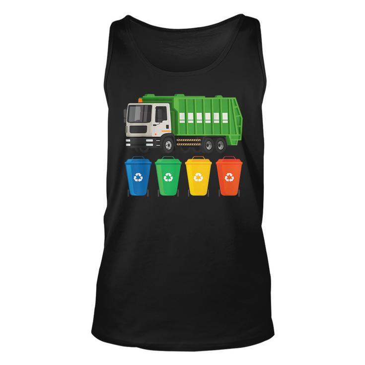 Garbage Truck  Truck Trash Recycling Lover Waste Management Unisex Tank Top