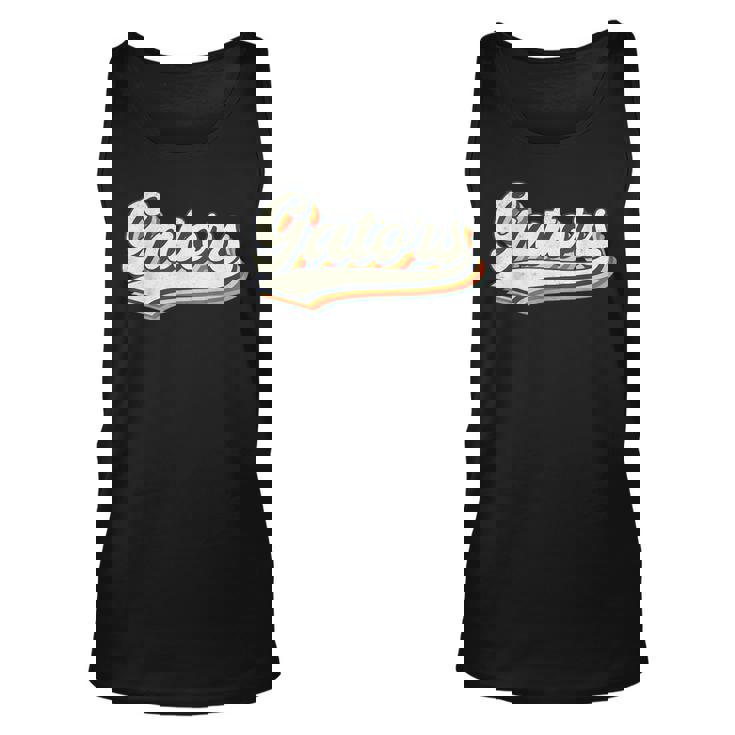 Gators Name Personalized Vintage Retro Gators Sport Name Unisex Tank Top