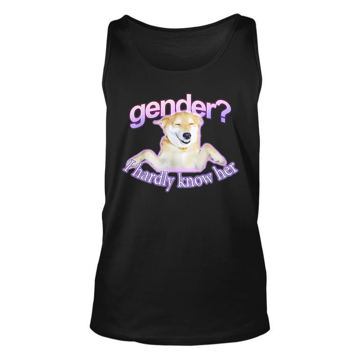 Gender I Hardly Know Her Unisex Tank Top