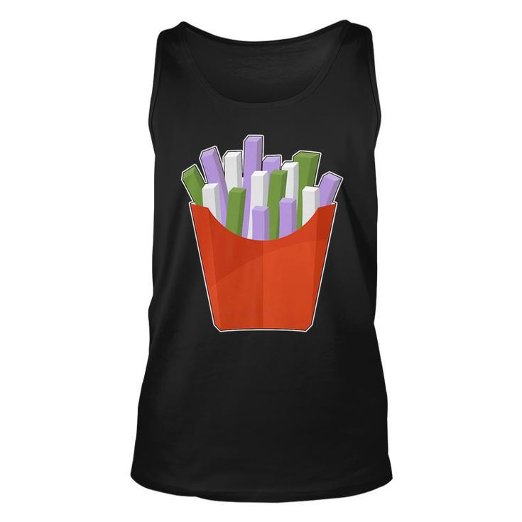 Genderqueer Lgbtq Potato French Fries Gay Pride   Unisex Tank Top