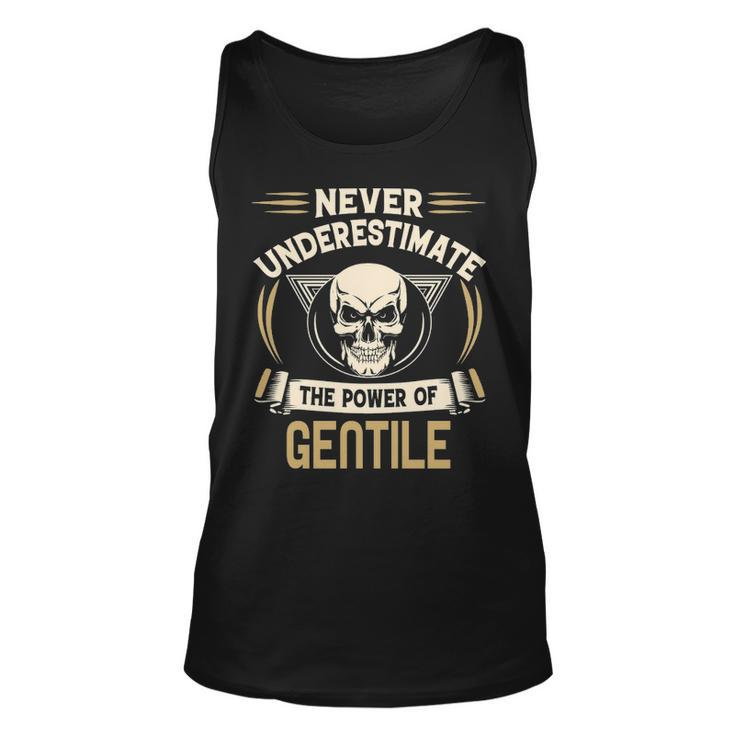 Gentile Name Gift Never Underestimate The Power Of Gentile Unisex Tank Top