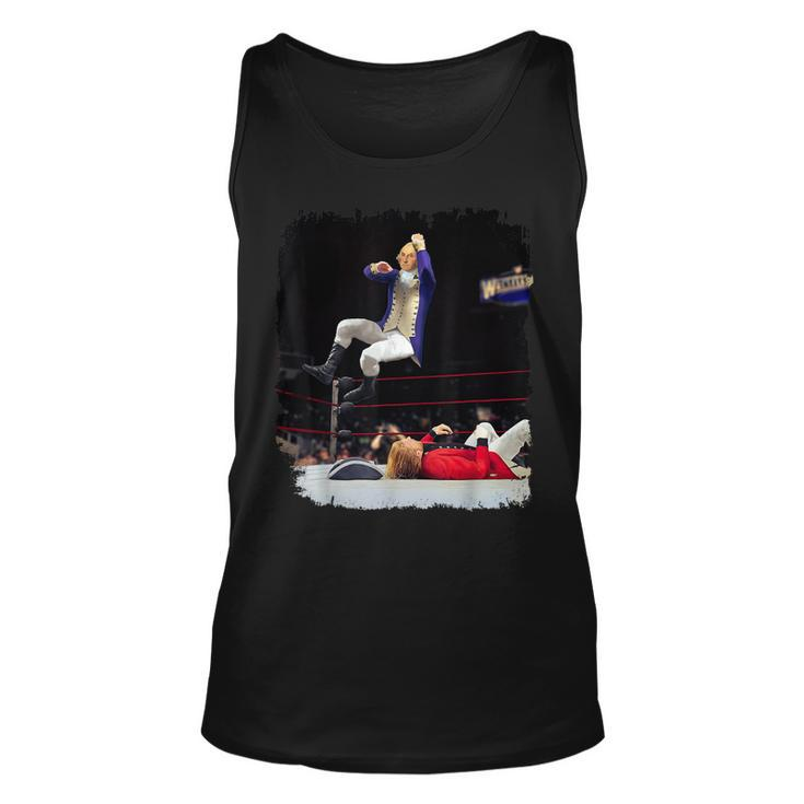 George Washington Wrestling Funny 4Th Of July Independence Unisex Tank Top