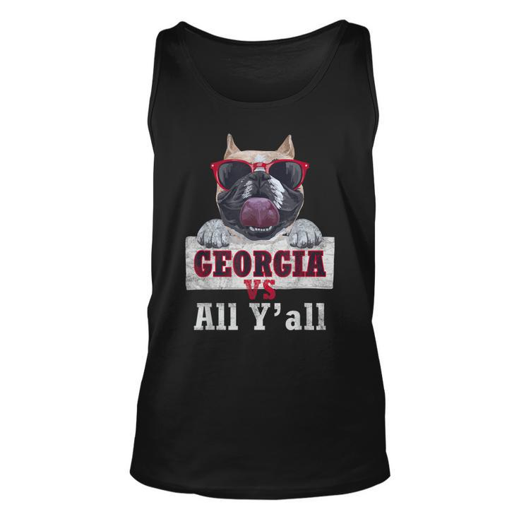 Georgia Vs All Yall | Funny Vintage Bulldog Unisex Tank Top