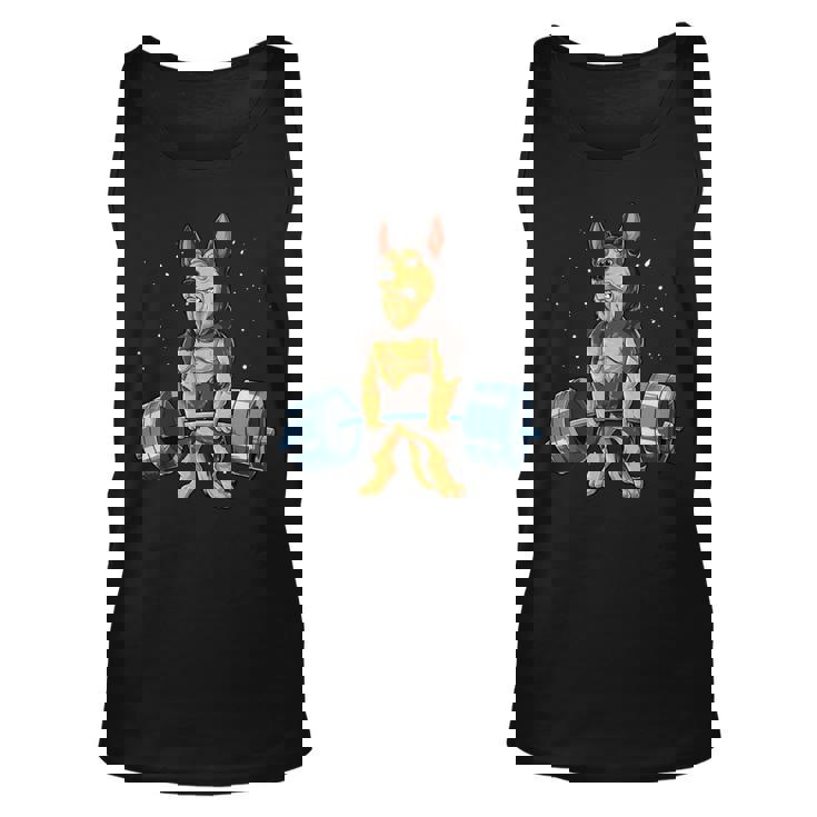 German Shepherd Weightlifting - Mens Standard Unisex Tank Top