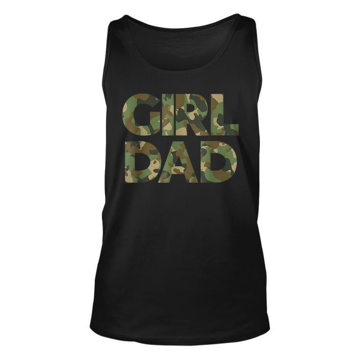 Girl Dad  Men Proud Father Of Girls Fathers Day Camo  Unisex Tank Top