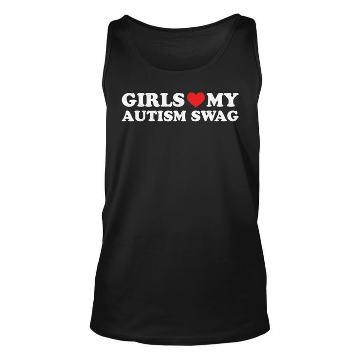 Girls Love My Autism Swag Autistic Boy Awareness Tank Top