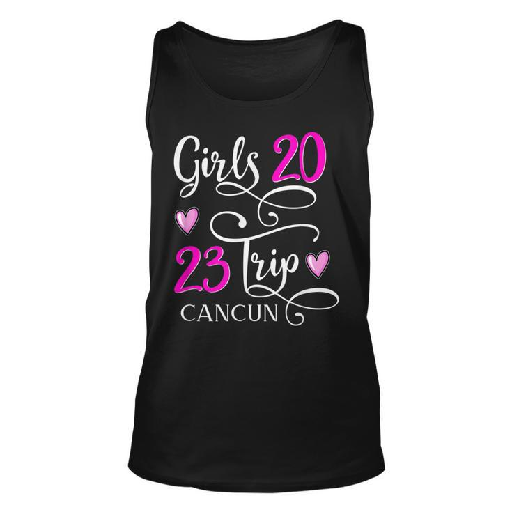 Girls Trip Cancun Mexico 2023 Vacation Matching Group Gift For Women Unisex Tank Top