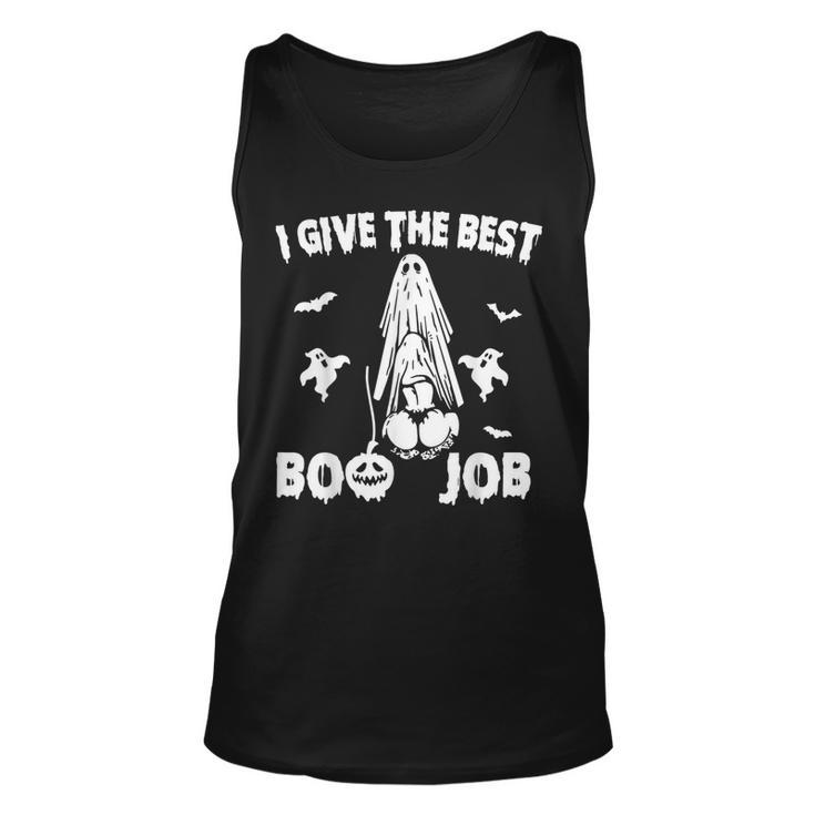 I Give The Best Boo Job Joke Halloween Inappropriate Tank Top