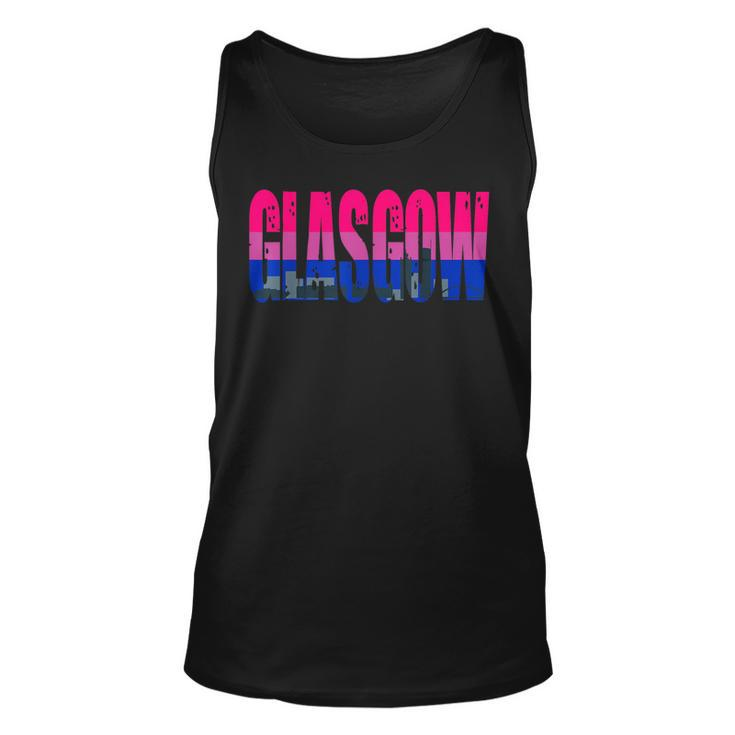 Glasgow Bisexual Flag Pride Support City  Unisex Tank Top