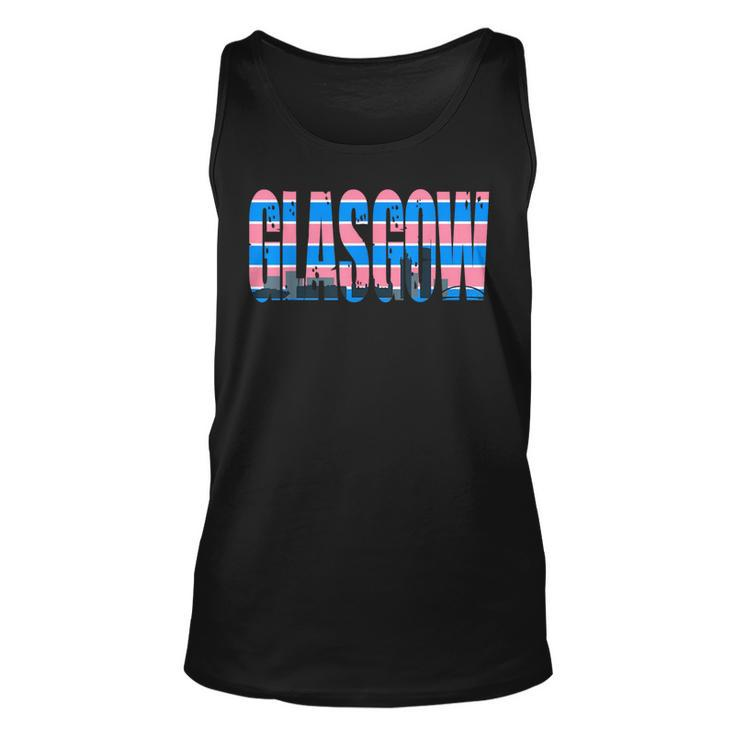 Glasgow Transsexual Flag Pride Support City  Unisex Tank Top