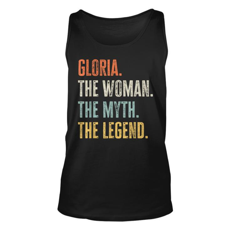 Gloria The Best Woman Myth Legend Funny Best Name Gloria Unisex Tank Top