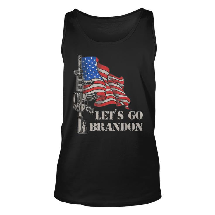 Lets Go Brandon Veteran Us Army Battle Flag Idea Tank Top