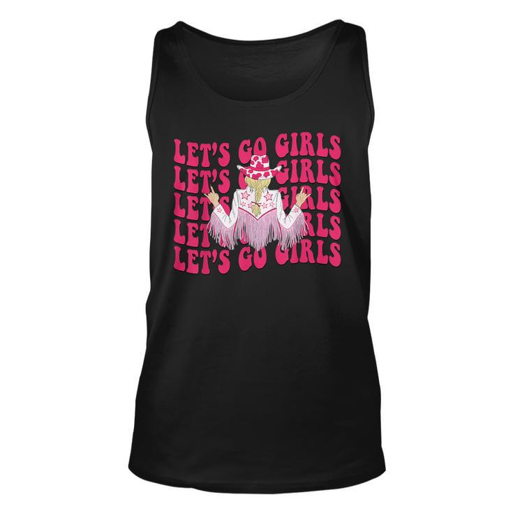 Lets Go Girls Rodeo Western Country Cowgirl Bachelorette Rodeo Tank Top