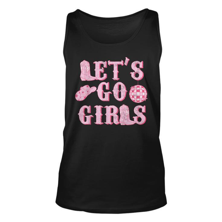 Lets Go Girls Western Country Southern Cowgirl Bachelorette Tank Top