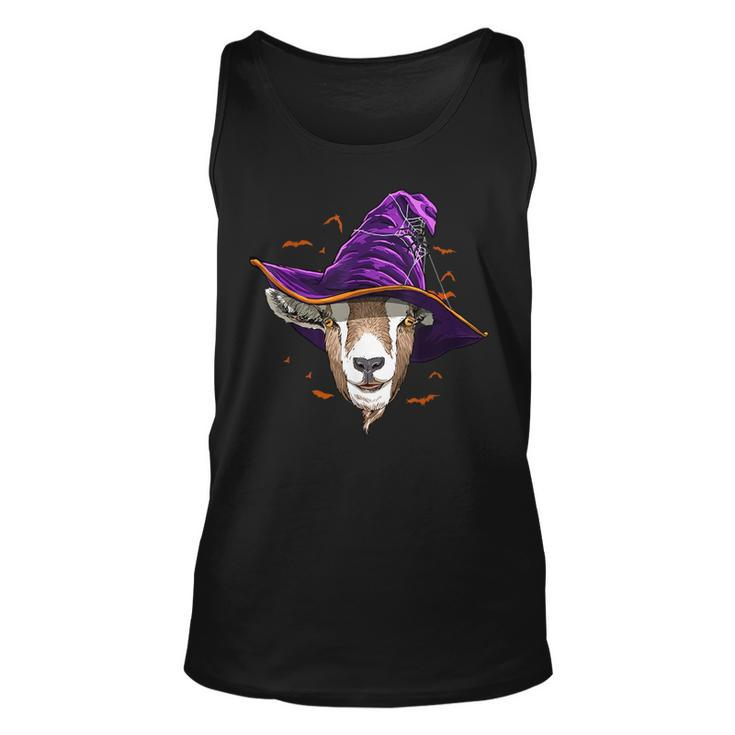 Goat Witch Hat Funny Halloween Goat Lover Whisperer  Unisex Tank Top