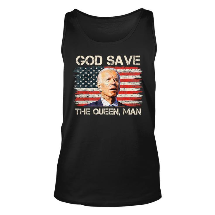 God Save The Queen Man Funny Joe Biden  Unisex Tank Top