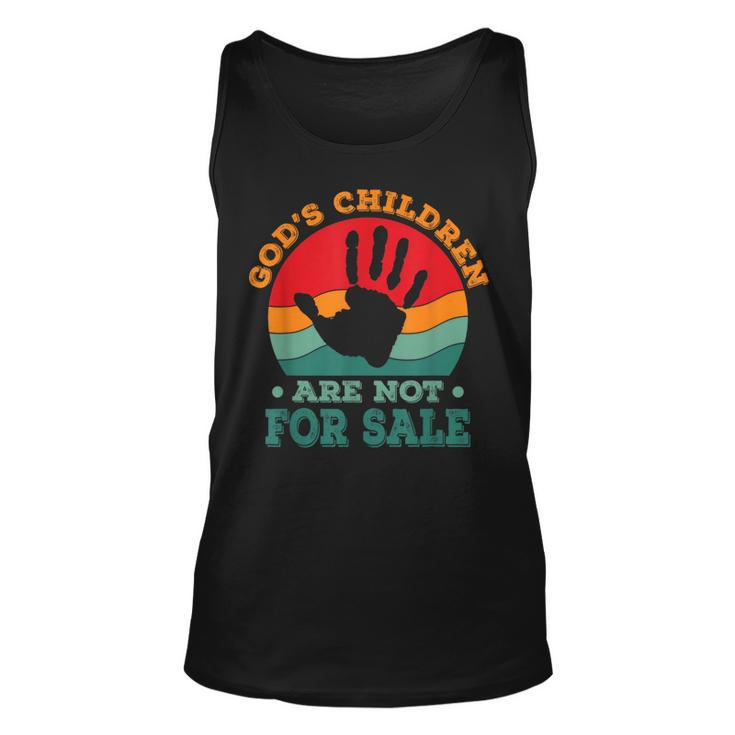 Gods Children Are Not For Sale Funny Quote Gods Childre  Unisex Tank Top